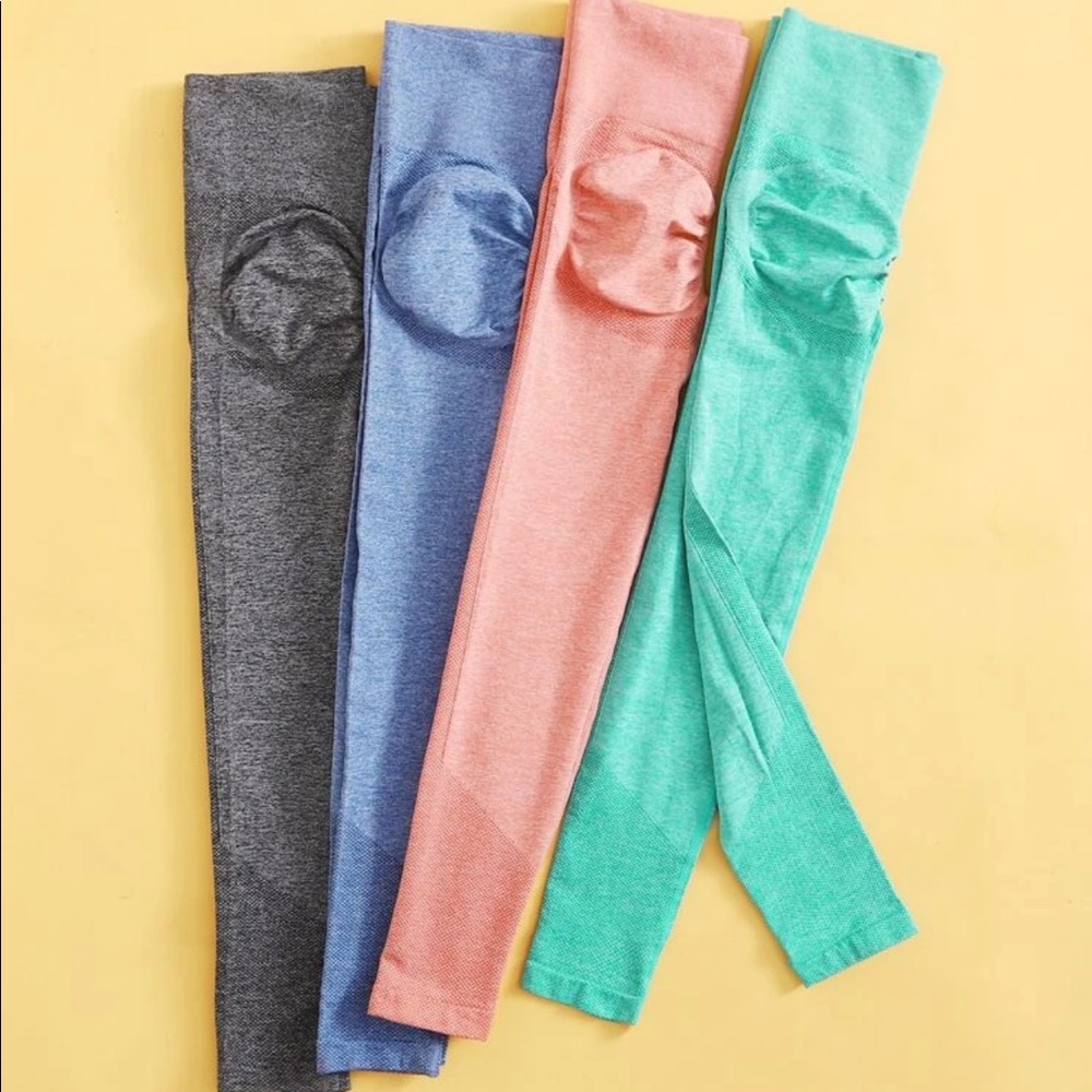 Wide Band Waist Sports Leggings Set of 4